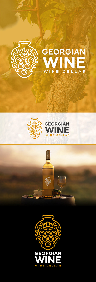 Georgian Wine branding cellar graphic design logo logo design printing design vector wine