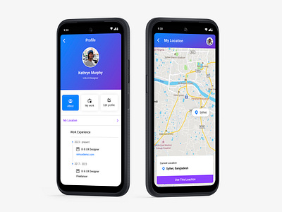 Location Tracker Screen Ui Design design location tracker mobile mobile uiux ui ux