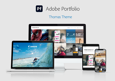 Adobe Portfolio : Thomas Theme adobe design designers interactive interface layout portfolio presentation theme thomas ui