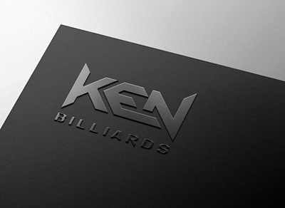 Ken Billiards Logo Design billiards e logo game design game logos k logo sports logos tech logo technology design vien nguyen vien nguyen design