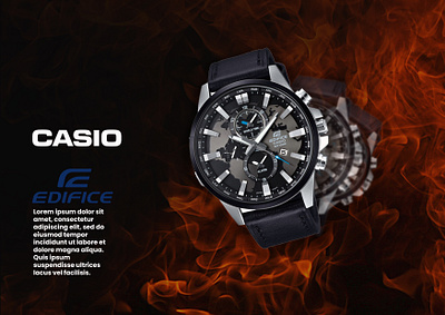 Casio Edifice branding casio graphic design