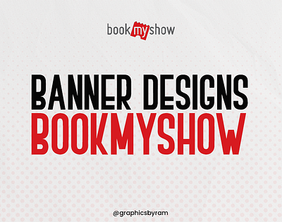 Designs for Book My Show branding event design event flyers graphic design in app landing page