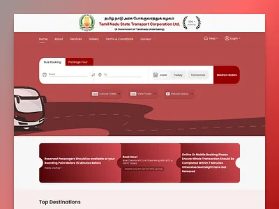 TNSTC Revamp Design brandcolors colorpaletteplay creativewebrevamp ctacolors frontenddesign minimaldesign responsivedesign revampjourney tnstcdesign transportwebsite uigriddesign uiuxshowcase uxredesign webdesigninspiration websiterevamp