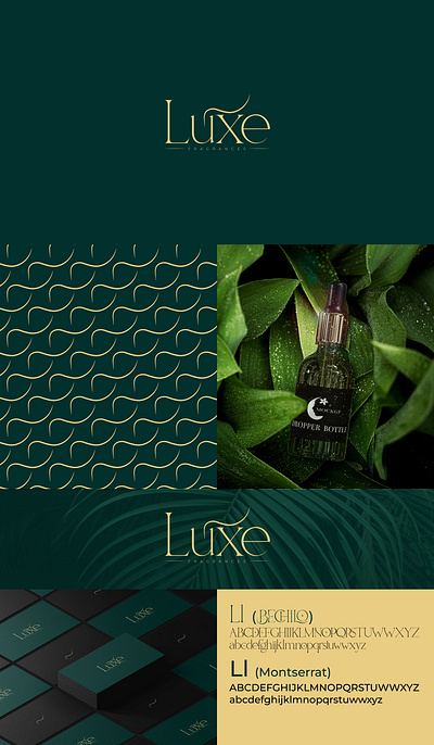 Luxe Fragrances branding graphic design logo