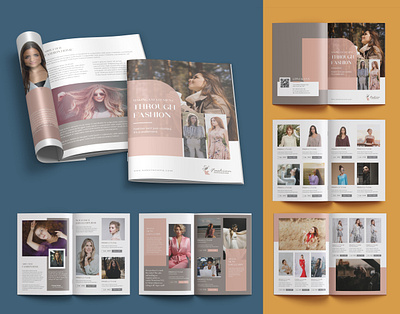 Fashion Product Catalog Template brochure graphic design print ui