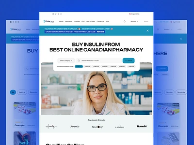 Polarbear - Medical Landing Page Website Design creative design docter health health care homepage hospital medical medical care medicine minimal mockup design modern science stunning trendy website ui unique website ux uxui design