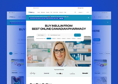 Polarbear - Medical Landing Page Website Design creative design docter health health care homepage hospital medical medical care medicine minimal mockup design modern science stunning trendy website ui unique website ux uxui design