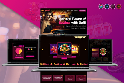 Defi Betting Platform animation branding graphic design logo motion graphics ui uiux web designing web interfaces