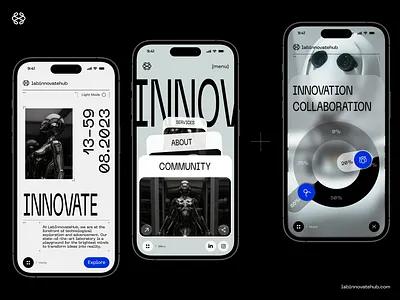 LabInnovateHub - Mobile Design app design illustration logo ui ux