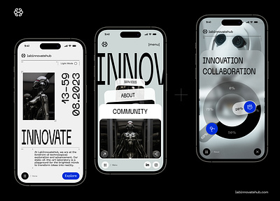 LabInnovateHub - Mobile Design app design illustration logo ui ux