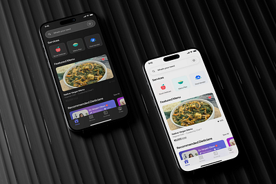 Food App design ui ux