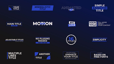 Jagged Animated Titles 2d animation after effects motion design text titles typography