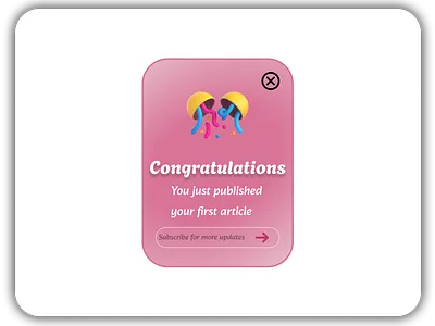 Pop up message graphic design ui