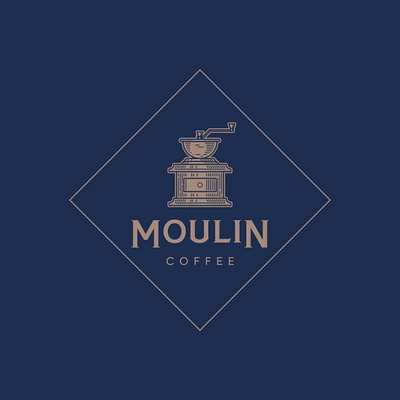 Moulin Coffee animation branding coffee graphic design logo motion graphics moulin