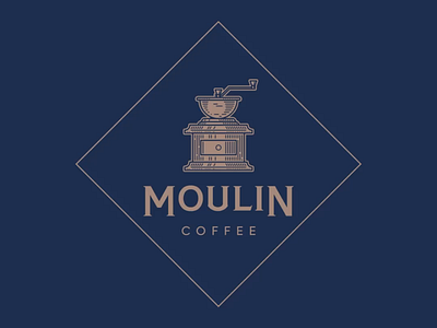 Moulin Coffee animation branding coffee graphic design logo motion graphics moulin