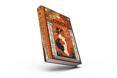 Book cover Circe alternative book cover antic greek best seller book book cover book design books illustration circe design dust jacket greek illustration lion madeline miller mythology stars terracotta