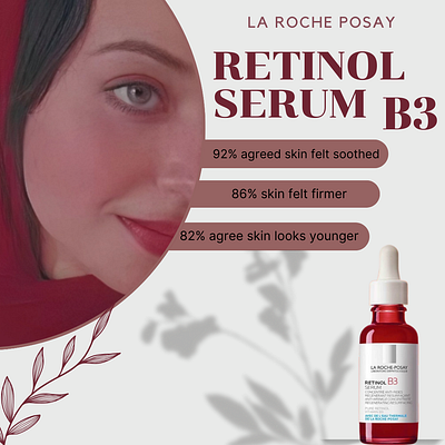 La Roche-Posay (Brand) Retinol serum B3 (Product) Advertising ♥️ 3d ad animation app branding design graphic design illustration logo motion graphics typography ui ux vector