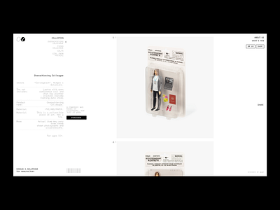 Product-focused layout with ample white space clean ecom grids ui white