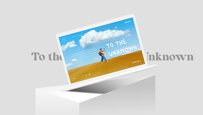 TO The Unknown graphic design ui webdesign