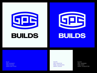 GPS BUILDS architecture company architecture logo brand brand colors brand identity brand sheet brand typography branding building company building logo identity lettermark logo logo design logo mark logotype monogram typography visual identity wordmark