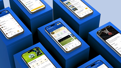 Book Your Play, Build Your Community! 3d animation athletelife graphic design motion graphics playmore sportsapp sportsbooking sportscommunity stayactive ui venuebooking