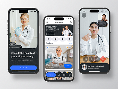 HealthCare Mobile App Design 3d animation branding graphic design logo motion graphics ui