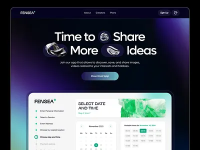 Landing Page design landing shot ui ui design webdesign