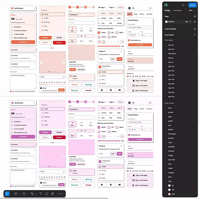 From high to low fidelity components in Figma branding components design design system figma fonts interface sribble ui ui kit ux wirefram ui kit wireframe