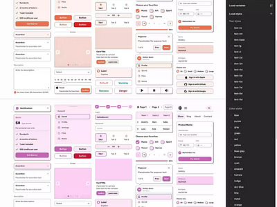 From high to low fidelity components in Figma branding components design design system figma fonts interface sribble ui ui kit ux wirefram ui kit wireframe