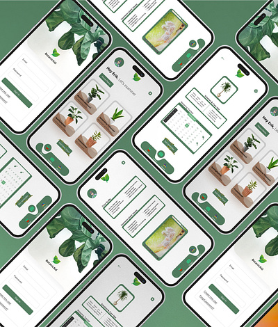 BotanicAid app mobile app design plant app plant care plants ui ux uxui