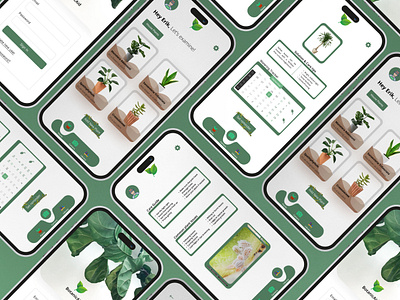 BotanicAid app mobile app design plant app plant care plants ui ux uxui