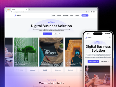 Digital Business — Landing page design digital business digital marketing fintech business landing landing page tech business ui unified ui unifiedui ux website business