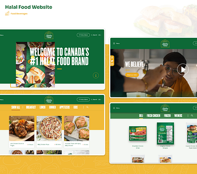 Halal Foods branding logo ui web design website development