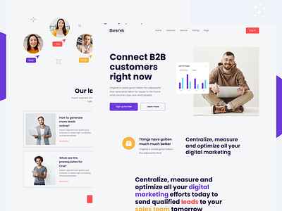 Landing Page Design animation b2b design busness landing page dashboard expert figma figma designer ios and android app design journey map landing page design mobile ui design persona design product design responsive design saas uiux prototyping user experience user interface design website redesign wire framing