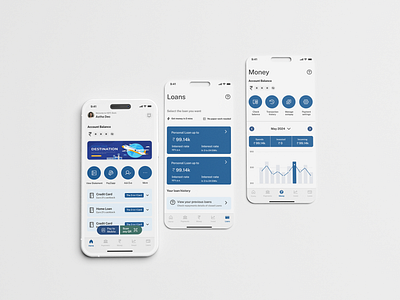 Bank App UI Redesign app design bank app banking app banking ui design finance app finance service financial services loans minimal design money transfer ui user experience