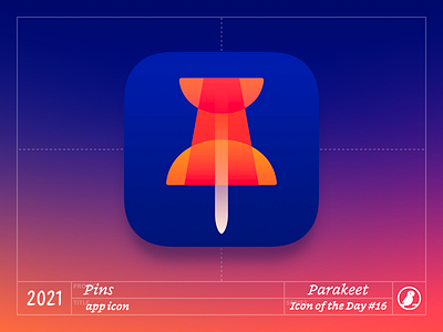 Icon of the Day #16 app app icon design icon icons illustration ios pins pushpin vector