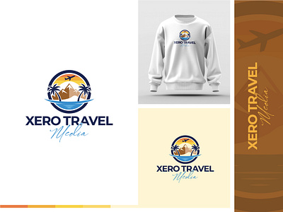 Xero Travel Media brand identity branding branding logo design logo logo design modern logo travel logo travel media travelling logo