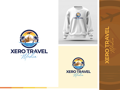 Xero Travel Media brand identity branding branding logo design logo logo design modern logo travel logo travel media travelling logo