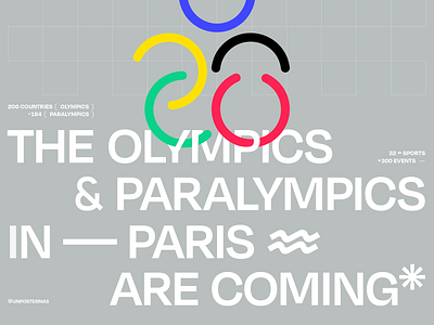 Olympics & Paralympics design digital graphic design illustration logo olympics poster sports typography vector