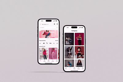 Fashion App UI - Sleek & Stylish Design app design app navigation branding clothing brand e commerce ui fashion app fashion store fashion trends logo minimal design mobile ui modern ui ui