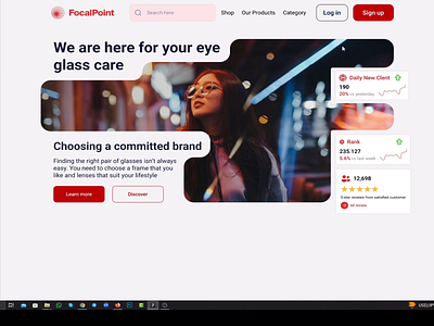 Eye Glasses Website UI/UX Design app app design apple eye glass app design eye glass web design product design ui ui design ux ux design web design