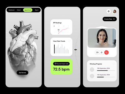 Health Monitor Web App admin app health heart web