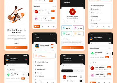 Careerify - Job Finding App app design design find job job finding job finding app jod finding app design product design ui ui design ux