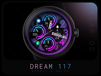 Modern Watch Face colorful design galaxy watch google google pixel watch graphic design illustration modern samsung smartwatch technology ui vibrant watch watch face watchface