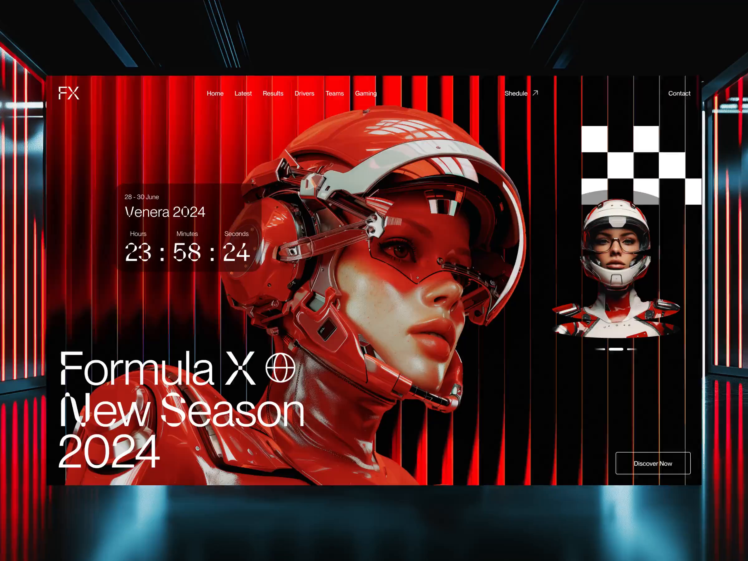 Example of Landing Page Design & Framer.