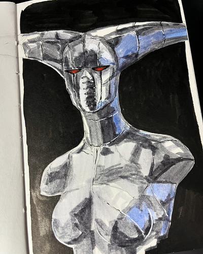 New Sketchbook sketch illustration robot art