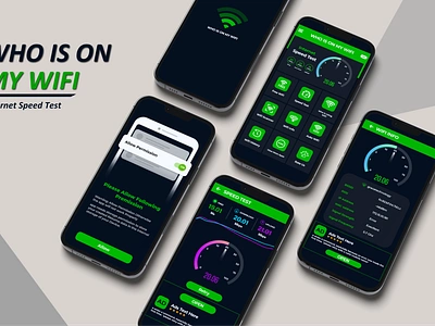 WHO IS ON MY WIFI APP UI adobe xd animation app design app store figma illustration mobile app playstore ui ui design uiux user interface ux design