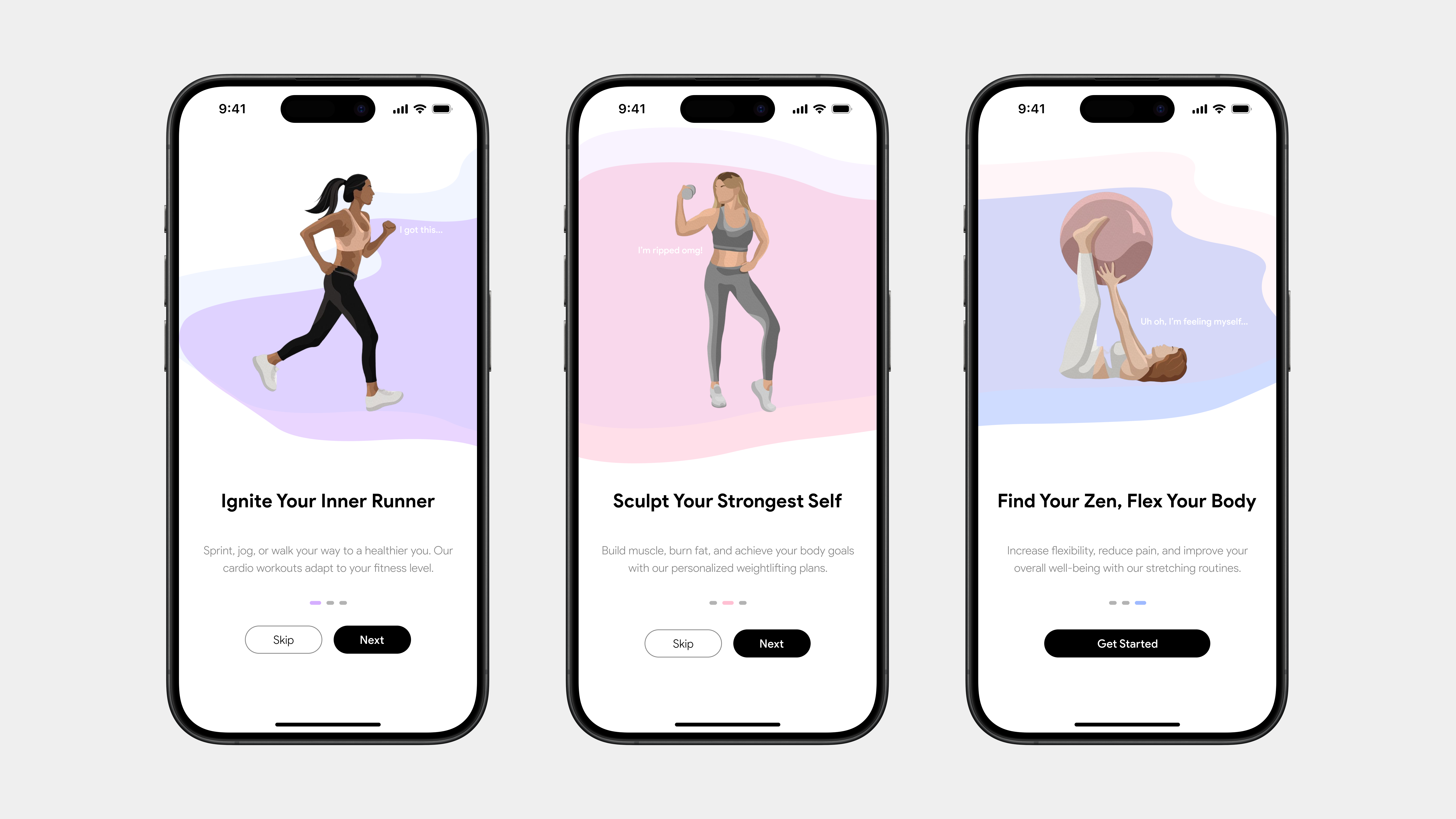 Day 23 - Onboarding #DailyUI dailyui design health app ios lightmode onboarding screen ui ux workout app