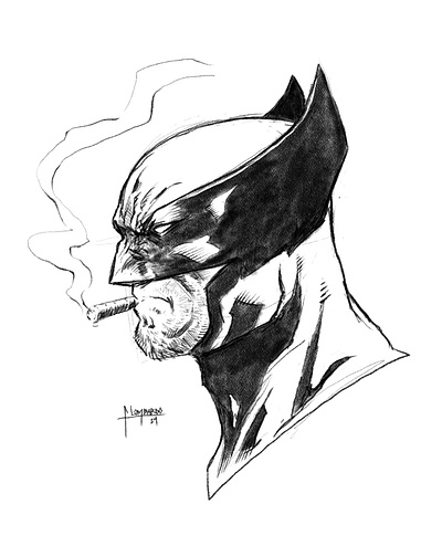 Wolverine procreate sketch