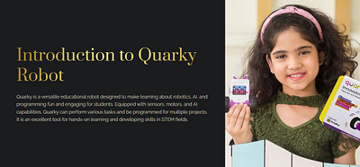 Quarky is a powerful, portable device that allows users t 3d ai ai and robotics lab al lab know about quarky quarky 2024 quarky ai and robotics quarky chip quarky function quarky kya hai quarky pic quarky robot quarky stempedia quarkys qurarky robotics robotics lab stempedia quarky what is quarky